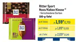 METRO Ritter Sport Nuss/Kakao Klasse Angebot