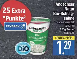 E-Center Andechser Natur Bio-Schlag- sahne Angebot