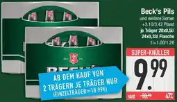 E-Center Beck's Pils Angebot