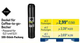 METRO RIOBA Deckel für Coffee-to-go- Becher Angebot
