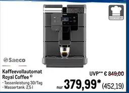 METRO Saeco Kaffeevollautomat Royal Coffee Angebot