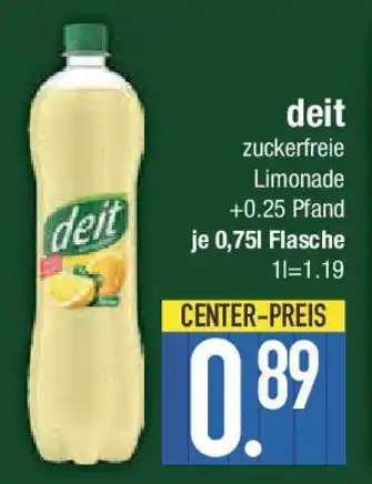 E-Center deit deit zuckerfreie Limonade Angebot