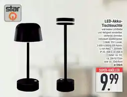 E-Center star LED-Akku- Tischleuchte Angebot