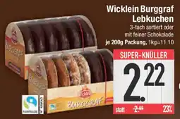 E-Center Wicklein Burggraf Lebkuchen Angebot