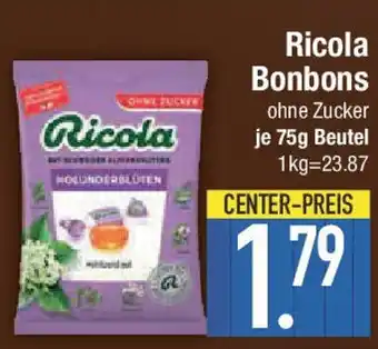 E-Center Ricola Bonbons ohne Zucker Angebot