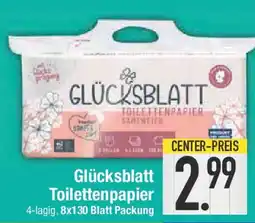 E-Center Glücksblatt Toilettenpapier Angebot