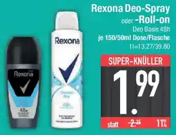 E-Center Rexona Deo-Spray oder -Roll-on Angebot