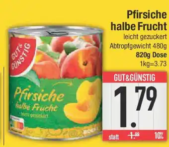 E-Center GUT&GUNSTIG Pfirsiche halbe Frucht Angebot