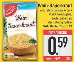 E-Center GUT&GUNSTIG Wein Sauerkraut Angebot