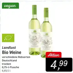 KONSUM Landlust Bio Weine Angebot