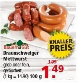 Multi Markt Bauern Gut Braunschweiger Mettwurst Angebot