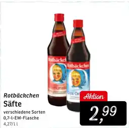 KONSUM Rotbäckchen Säfte Angebot