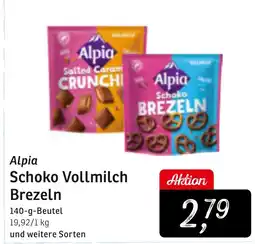 KONSUM Alpia Schoko Vollmilch Brezeln Angebot