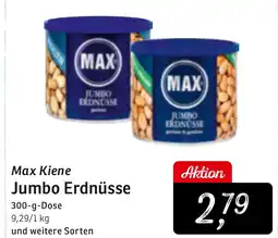 KONSUM Max Kiene Jumbo Erdnüsse Angebot