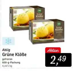 KONSUM Ablig Grüne Klöße Angebot