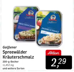 KONSUM Golẞener Spreewälder Kräuterschmalz Angebot