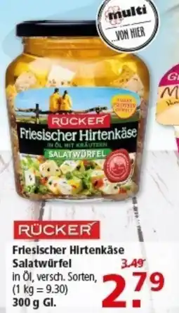Multi Markt RÜCKER Friesischer Hirtenkäse Salatwürfel Angebot