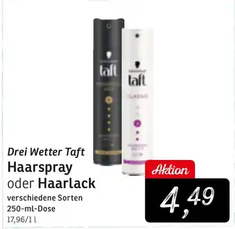 KONSUM Drei Wetter Taft Haarspray oder Haarlack Angebot