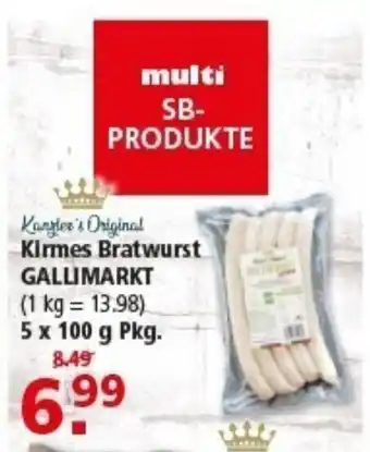 Multi Markt Kangler's Original Kirmes Bratwurst GALLIMARKT Angebot