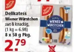 Multi Markt GUT&GUNSTIG Delikatess Wiener Würstchen Angebot