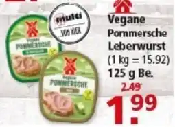 Multi Markt Vegane Pommersche Leberwurst Angebot