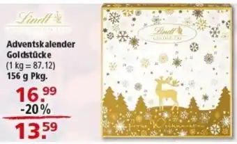 Multi Markt Lindt Adventskalender Goldstücke Angebot