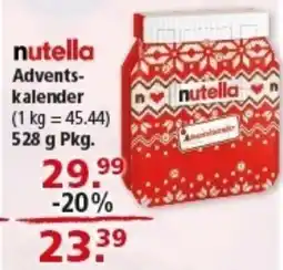Multi Markt nutella Advents- kalender Angebot