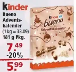Multi Markt Kinder Bueno Advents- kalender Angebot
