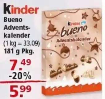 Multi Markt Kinder Bueno Advents- kalender Angebot