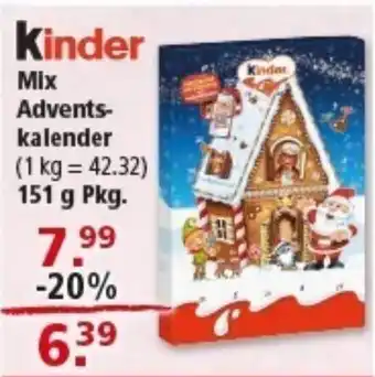 Multi Markt Kinder Mix Advents- kalender Angebot