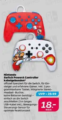 NETTO Nintendo Switch PowerA Controller kabelgebunden Angebot