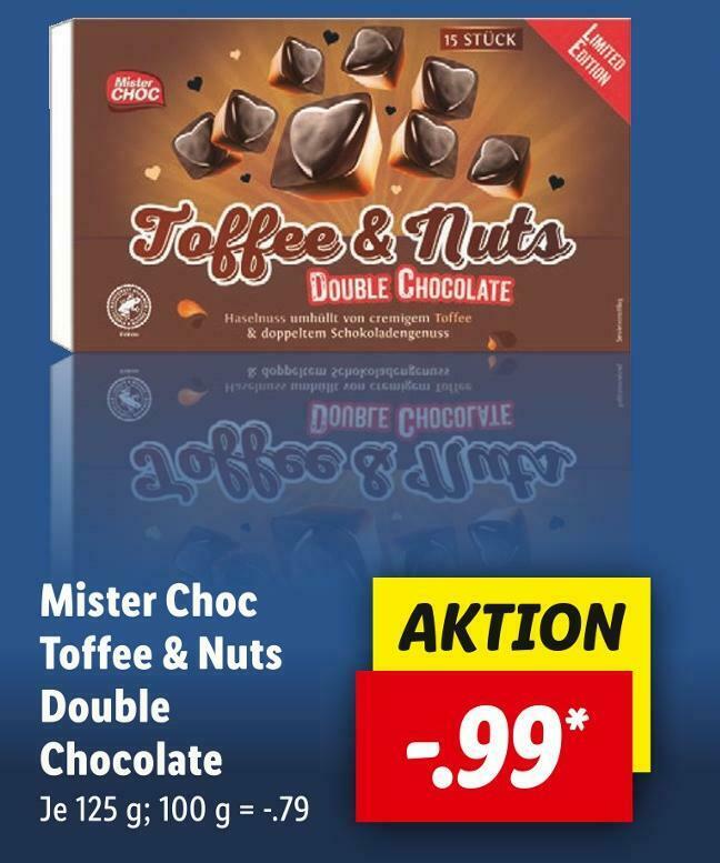 Mister choc toffee & nuts Angebot bei Lidl