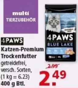 Multi Markt 4PAWS Katzen-Premium Trockenfutter Angebot