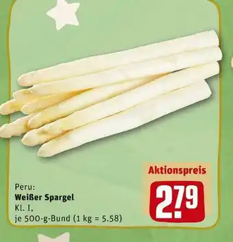 REWE Weißer spargel Angebot