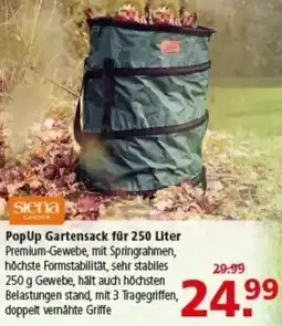Multi Markt Siena Garden PopUp Gartensack für 250 Liter Angebot