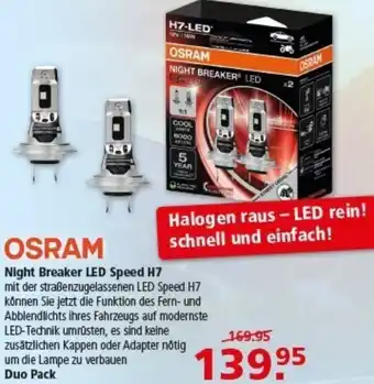 Multi Markt OSRAM Night Breaker LED Speed H7 Angebot