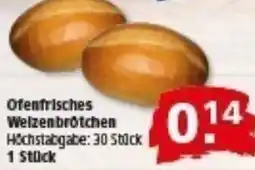 Multi Markt Ofenfrisches Weizenbrötchen Angebot
