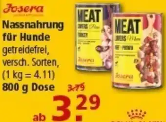 Multi Markt Josera Nassnahrung für Hunde Angebot