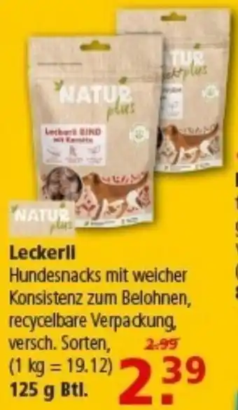 Multi Markt NATUR plus Leckerli Angebot