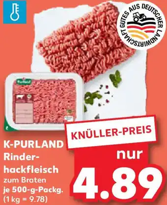 Kaufland K-PURLAND Rinderhackfleisch Angebot