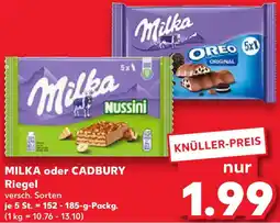 Kaufland MILKA oder CADBURY Riegel Angebot
