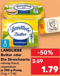 Kaufland LANDLIEBE Butter oder Die Streichzarte Angebot
