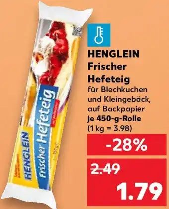 Kaufland HENGLEIN Frischer Hefeteig Angebot