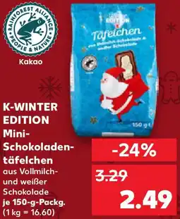 Kaufland K-WINTER EDITION Mini Schokoladentäfelchen Angebot