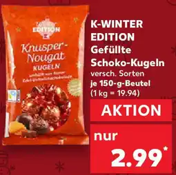 Kaufland K-WINTER EDITION Gefüllte Schoko-Kugeln Angebot