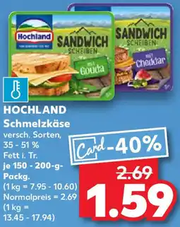 Kaufland HOCHLAND Schmelzkäse Angebot