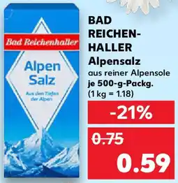 Kaufland BAD REICHENHALLER Alpensalz Angebot