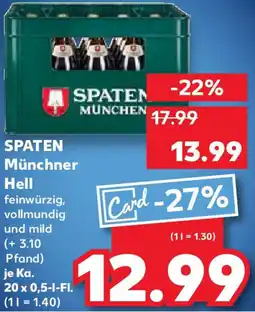 Kaufland SPATEN Münchner Hell Angebot