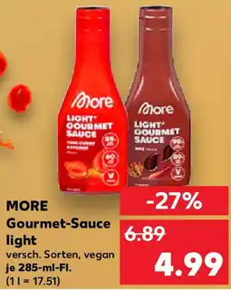 Kaufland MORE Gourmet-Sauce light Angebot
