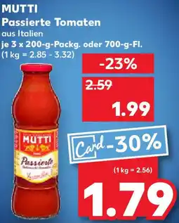 Kaufland MUTTI Passierte Tomaten Angebot